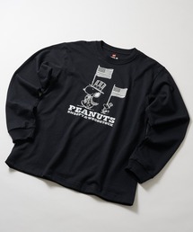 【Hanes】PEANUTS*BEEFY-T クルーネックロングスリーブTシャツ