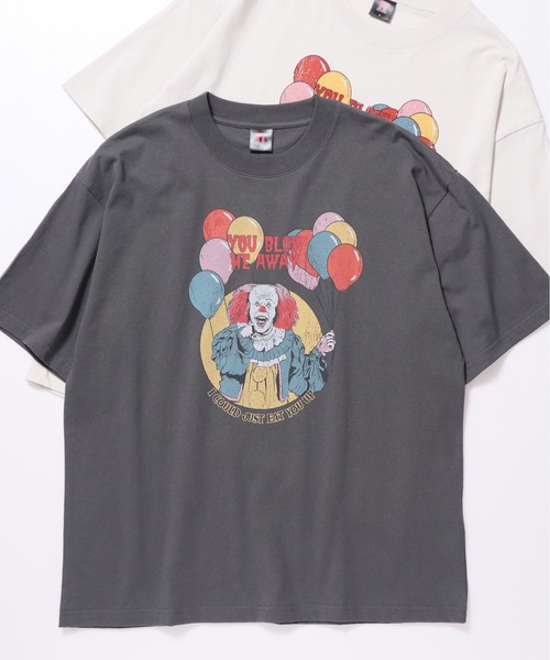 ALWAYS GOOD TIME(オルウェイズグッドタイム)の「【IT/イット】USD加工"ペニーワイズ"プリント半袖Tシャツ/Movie Tee/ユニセックス(Tシャツ/カットソー・メンズ・アイボリー/ホワイト系その他/スミクロ/ブラック系その他・LL/L/M)」の20枚目の写真