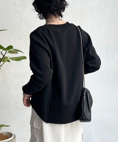 un dix cors（アンディコール）の「ジッププルオーバー（Tシャツ/カットソー・レディース・ブラック/オリーブ/オフホワイト/グレー・FREE）」の14枚目の写真