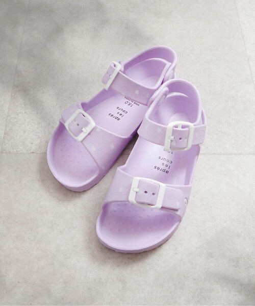 apres les cours（アプレレクール）の「EVAサンダル（サンダル・キッズ・サックスブルー/ピンク/ラベンダー/チャコール/ベージュ/オフホワイト・14/18/17/16/15 /13/19）」の5枚目の写真