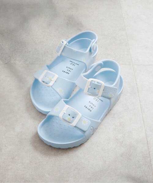 apres les cours（アプレレクール）の「EVAサンダル（サンダル・キッズ・サックスブルー/ピンク/ラベンダー/チャコール/ベージュ/オフホワイト・14/18/17/16/15 /13/19）」の4枚目の写真