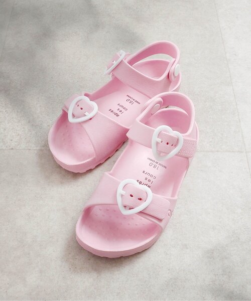 apres les cours（アプレレクール）の「EVAサンダル（サンダル・キッズ・サックスブルー/ピンク/ラベンダー/チャコール/ベージュ/オフホワイト・14/18/17/16/15 /13/19）」の6枚目の写真