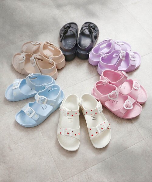 apres les cours（アプレレクール）の「EVAサンダル（サンダル・キッズ・サックスブルー/ピンク/ラベンダー/チャコール/ベージュ/オフホワイト・14/18/17/16/15 /13/19）」の12枚目の写真