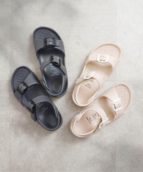 apres les cours（アプレレクール）の「EVAサンダル（サンダル・キッズ・サックスブルー/ピンク/ラベンダー/チャコール/ベージュ/オフホワイト・14/18/17/16/15 /13/19）」の14枚目の写真