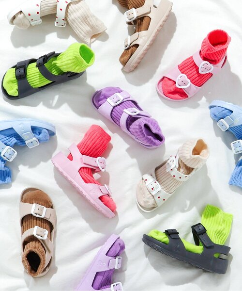 apres les cours（アプレレクール）の「EVAサンダル（サンダル・キッズ・サックスブルー/ピンク/ラベンダー/チャコール/ベージュ/オフホワイト・14/18/17/16/15 /13/19）」の15枚目の写真