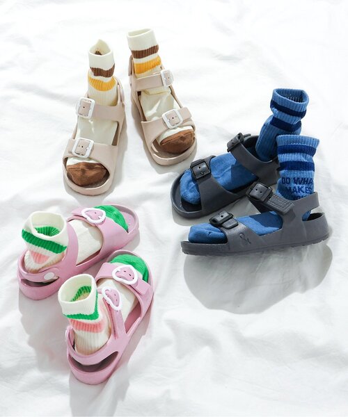 apres les cours（アプレレクール）の「EVAサンダル（サンダル・キッズ・サックスブルー/ピンク/ラベンダー/チャコール/ベージュ/オフホワイト・14/18/17/16/15 /13/19）」の17枚目の写真