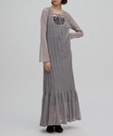 Ameri（アメリ）の「HEM FRILL WIDE RIB KNIT DRESS（ドレス・SMALL）」