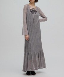 Ameri（アメリ）の「HEM FRILL WIDE RIB KNIT DRESS（ドレス）」