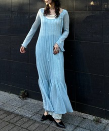 Ameri（アメリ）の「HEM FRILL WIDE RIB KNIT DRESS（ドレス）」
