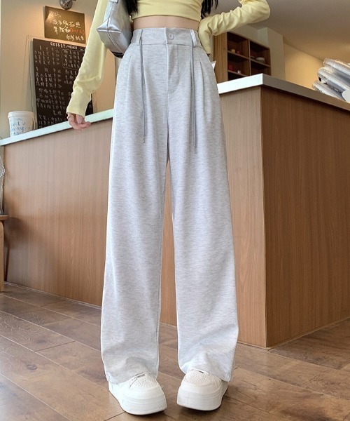 Teem Store（チームストア）の「フロントボタン セミワイドスウェットパンツ（スウェットパンツ・レディース・グレー/アッシュグレー/ブラック・L/M）」の18枚目の写真