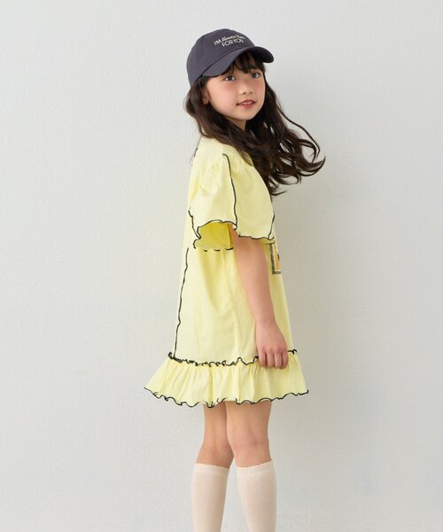 CIAOPANIC TYPY（チャオパニックティピー）の「【KIDS】メロウ切替チュニックワンピ（ワンピース・キッズ・グレー/チャコールグレー/イエロー・110/130/150）」の13枚目の写真
