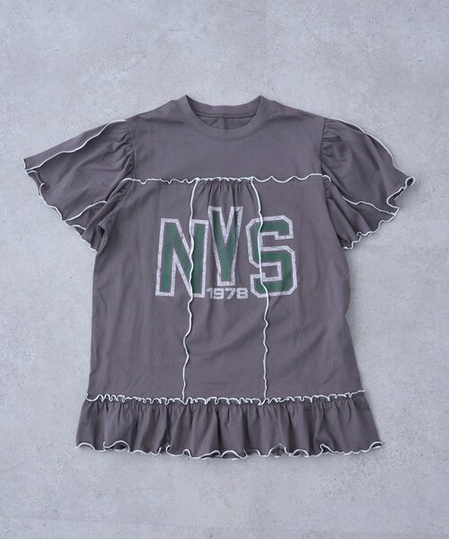 CIAOPANIC TYPY（チャオパニックティピー）の「【KIDS】メロウ切替チュニックワンピ（ワンピース・キッズ・グレー/チャコールグレー/イエロー・110/130/150）」の20枚目の写真