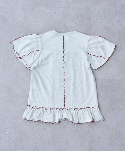 CIAOPANIC TYPY(チャオパニックティピー)の「【KIDS】メロウ切替チュニックワンピ(ワンピース・キッズ・グレー/チャコールグレー/イエロー・110/130/150)」の10枚目の写真