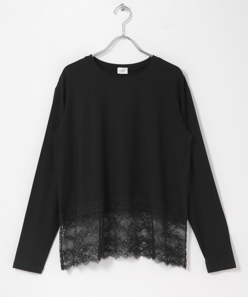 URBAN RESEARCH DOORS(アーバンリサーチドアーズ)の「レースドッキングカットソー(Tシャツ/カットソー・レディース・オフホワイト/ブラック・FREE)」の18枚目の写真