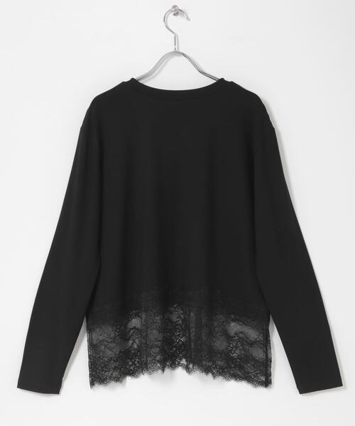 URBAN RESEARCH DOORS(アーバンリサーチドアーズ)の「レースドッキングカットソー(Tシャツ/カットソー・レディース・オフホワイト/ブラック・FREE)」の20枚目の写真