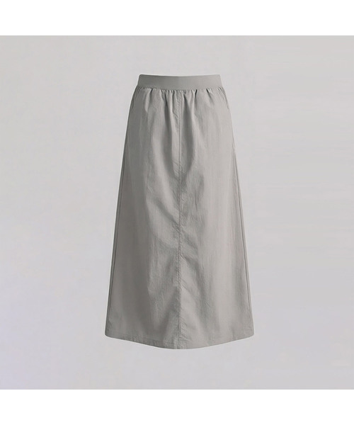 VASCARA(バスカラ)の「Dana Slit Long Skirt (3colors)(スカート・レディース・ブラック/クリーム/グレー・FREE)」の2枚目の写真