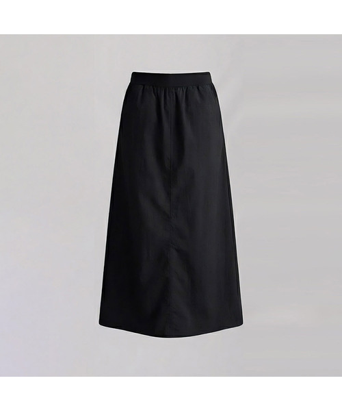 VASCARA(バスカラ)の「Dana Slit Long Skirt (3colors)(スカート・レディース・ブラック/クリーム/グレー・FREE)」の1枚目の写真