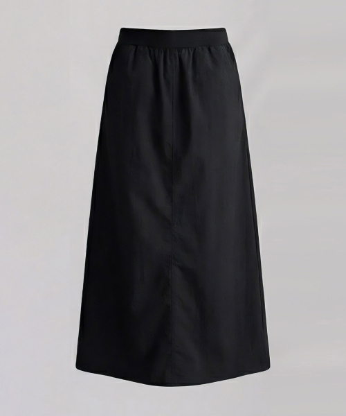 VASCARA(バスカラ)の「Dana Slit Long Skirt (3colors)(スカート・レディース・ブラック/クリーム/グレー・FREE)」の4枚目の写真