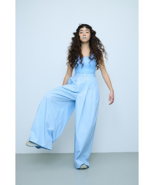 nagonstans（ナゴンスタンス）の「square wide pants（その他パンツ・レディース・ライトブルー・MEDIUM/SMALL）」の4枚目の写真