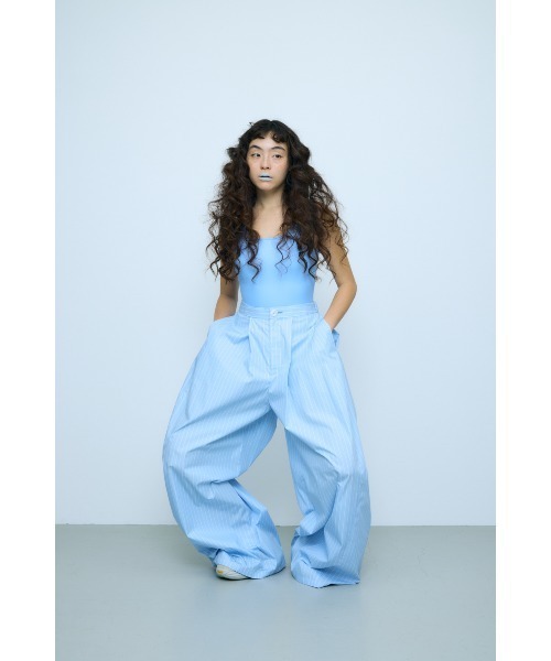 nagonstans（ナゴンスタンス）の「square wide pants（その他パンツ・レディース・ライトブルー・MEDIUM/SMALL）」の5枚目の写真