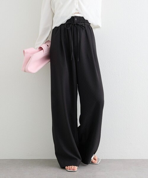 mystic(ミスティック)の「ラインストーンWベルトパンツ(その他パンツ・レディース・グレー/ブラック・0/1/2)」の2枚目の写真