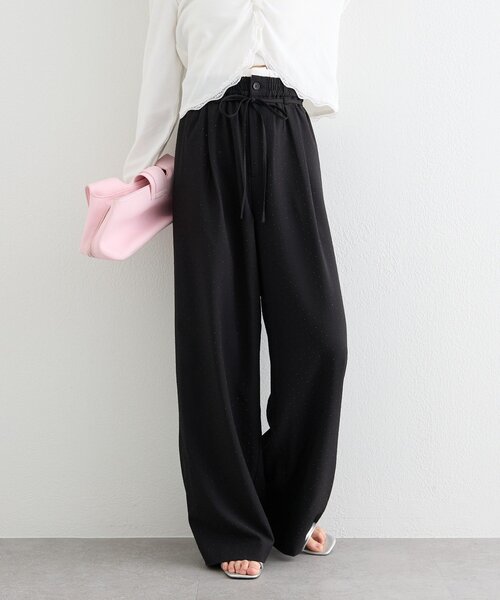 mystic(ミスティック)の「ラインストーンWベルトパンツ(その他パンツ・レディース・グレー/ブラック・0/1/2)」の3枚目の写真