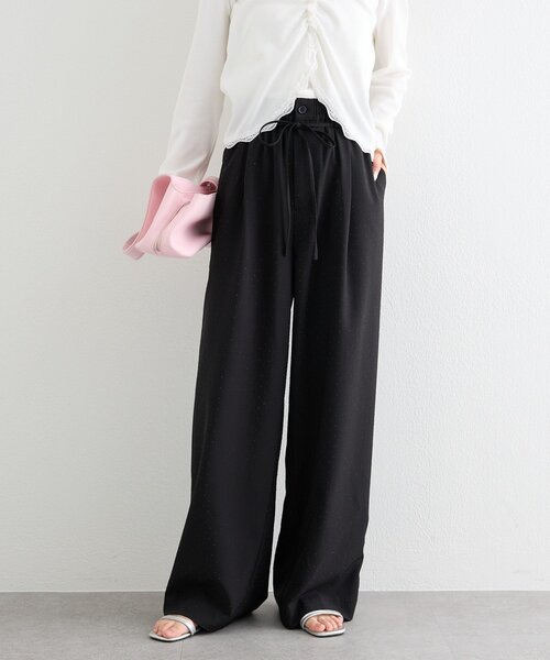 mystic(ミスティック)の「ラインストーンWベルトパンツ(その他パンツ・レディース・グレー/ブラック・0/1/2)」の4枚目の写真