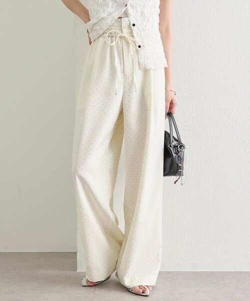 mystic(ミスティック)の「【新色IVO・GRY/3サイズ展開◎】ラインストーンWベルトパンツ(スラックス・レディース・グレー/ブラック/グレー系その他2/アイボリー・0/1/2)」の10枚目の写真