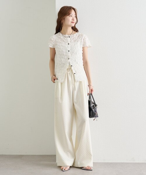mystic(ミスティック)の「【新色IVO・GRY/3サイズ展開◎】ラインストーンWベルトパンツ(スラックス・レディース・グレー/ブラック/グレー系その他2/アイボリー・0/1/2)」の13枚目の写真