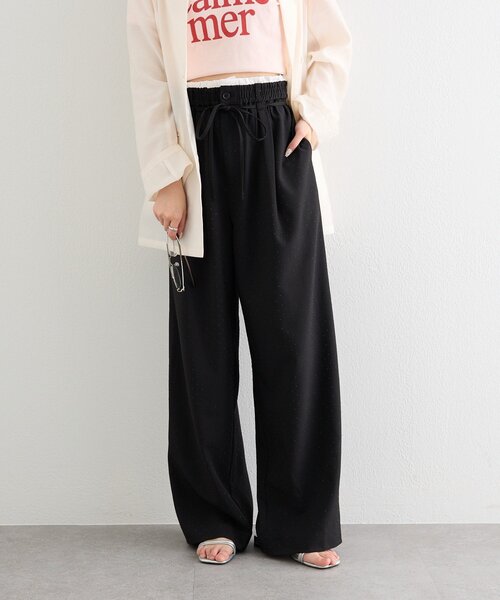 mystic(ミスティック)の「ラインストーンWベルトパンツ(その他パンツ・レディース・グレー/ブラック・0/1/2)」の7枚目の写真