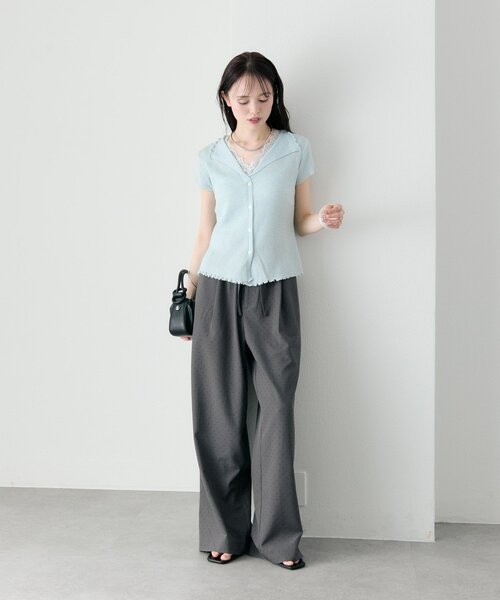 mystic(ミスティック)の「【新色IVO・GRY/3サイズ展開◎】ラインストーンWベルトパンツ(スラックス・レディース・グレー/ブラック/グレー系その他2/アイボリー・0/1/2)」の20枚目の写真