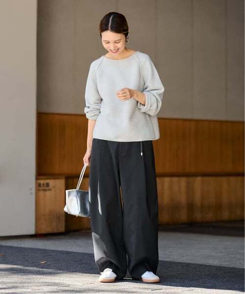 FRAMeWORK(フレームワーク)の「≪WEB限定≫タックカーブバックゴムパンツ 2(スラックス・レディース・ホワイト/ブラック・38/36/34)」の7枚目の写真