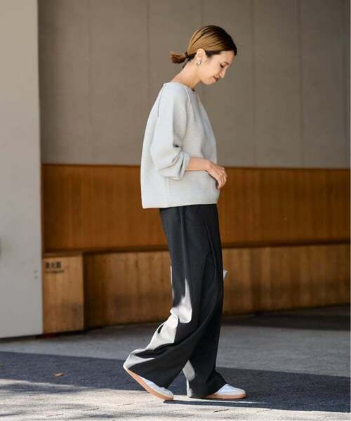 FRAMeWORK(フレームワーク)の「≪WEB限定≫タックカーブバックゴムパンツ 2(スラックス・レディース・ホワイト/ブラック・38/36/34)」の8枚目の写真