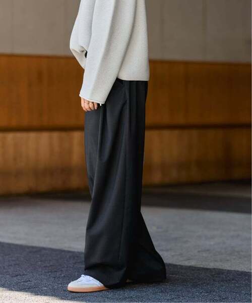 FRAMeWORK(フレームワーク)の「≪WEB限定≫タックカーブバックゴムパンツ 2(スラックス・レディース・ホワイト/ブラック・38/36/34)」の10枚目の写真