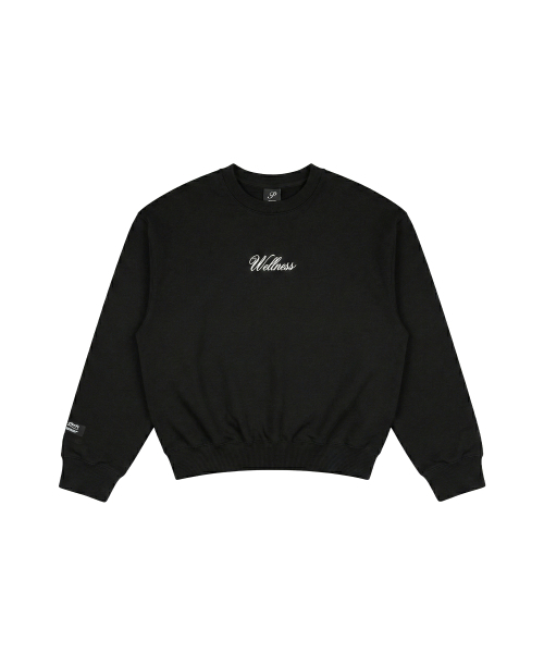 PHERMENON（フェルメノン）の「セミオーバーフィットクロップスウェットマンツーマンTシャツ - ブラック（スウェット・メンズ・ブラック・1/2/3）」の5枚目の写真