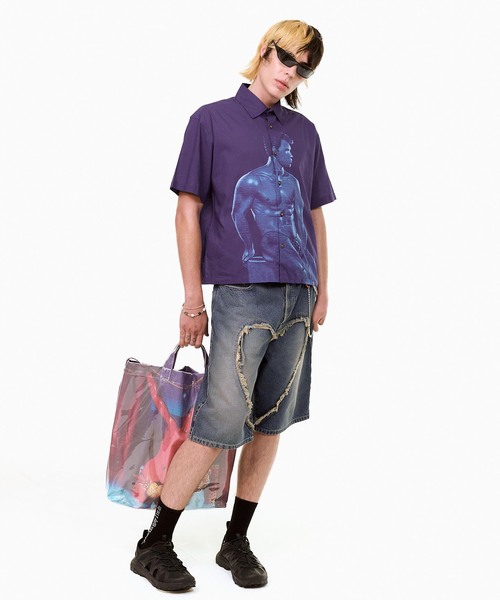 Carne Bollente(カルネボレンテ)の「Carne Bollente / カルネボレンテ Love Shorts(その他パンツ・レディース・ブルー/ピンク・26/24)」の8枚目の写真