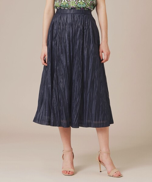 MACKINTOSH LONDON(マッキントッシュ ロンドン)の「ワッシャーカールマイヤータックスカート(スカート・レディース・ネイビー/ブルー・38/36)」の2枚目の写真