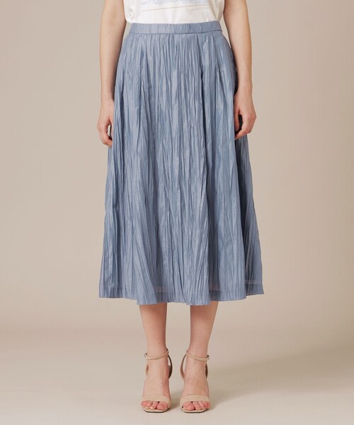 MACKINTOSH LONDON(マッキントッシュ ロンドン)の「ワッシャーカールマイヤータックスカート(スカート・レディース・ネイビー/ブルー・38/36)」の7枚目の写真