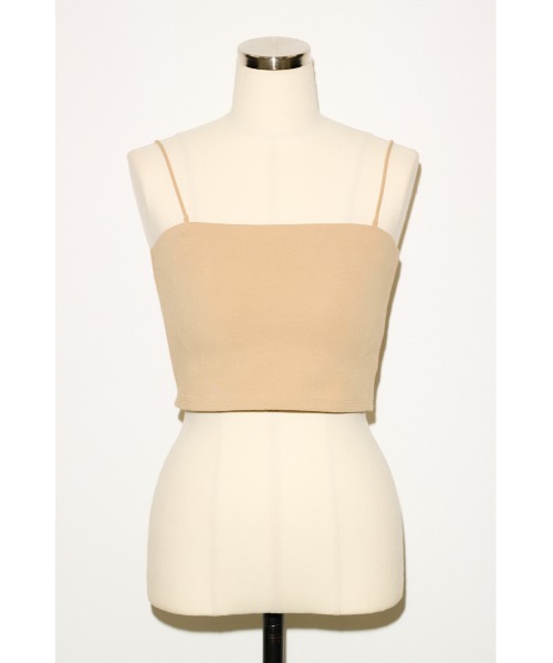 THROW by SLY（スローバイスライ）の「THROW COMFORT CUP IN CAMI コンフォートカップインキャミ 春服 夏服（キャミソール・レディース・ブラック/ブラウン/ホワイト/ベージュ・1/2）」の4枚目の写真