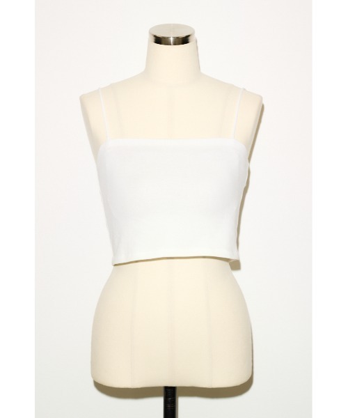 THROW by SLY（スローバイスライ）の「THROW COMFORT CUP IN CAMI コンフォートカップインキャミ 春服 夏服（キャミソール・レディース・ブラック/ブラウン/ホワイト/ベージュ・1/2）」の5枚目の写真