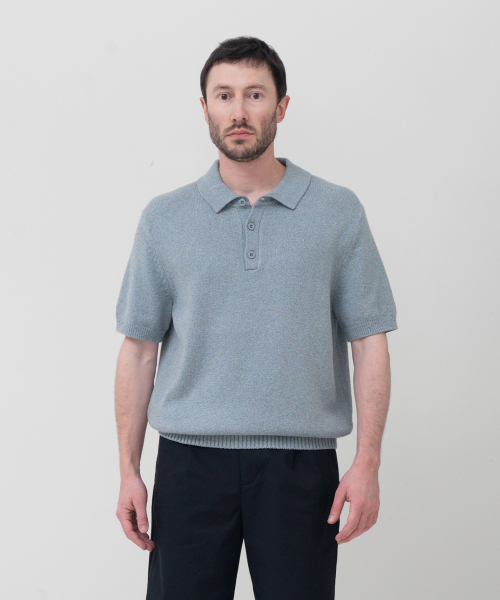 UPW WASHABLE COTTON polo — поло с коротким рукавом, модный синий
