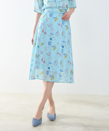 【NARACAMICIE】GENIUS SEA柄スカート