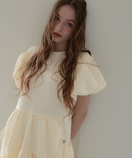 DONOBAN(ドノバン)の「フラワージャガードワンピース(ワンピース・レディース・グレー/ブラック/ホワイト・ONE SIZE)」の7枚目の写真