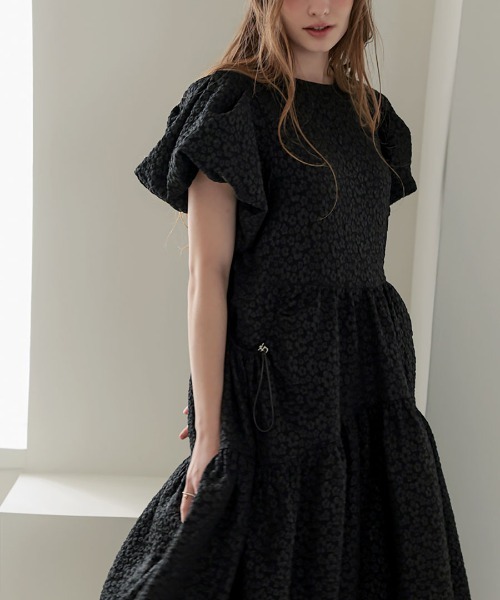 DONOBAN(ドノバン)の「フラワージャガードワンピース(ワンピース・レディース・グレー/ブラック/ホワイト・ONE SIZE)」の17枚目の写真