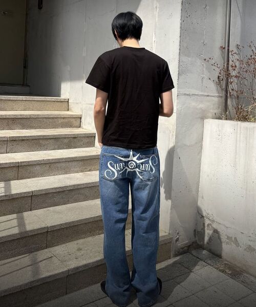 FREEMARIO（フリーマリオ）の「サンスポット デニムパンツ [ライトブルー]（デニムパンツ・レディース・ライトブルー・MEDIUM/LARGE）」の7枚目の写真