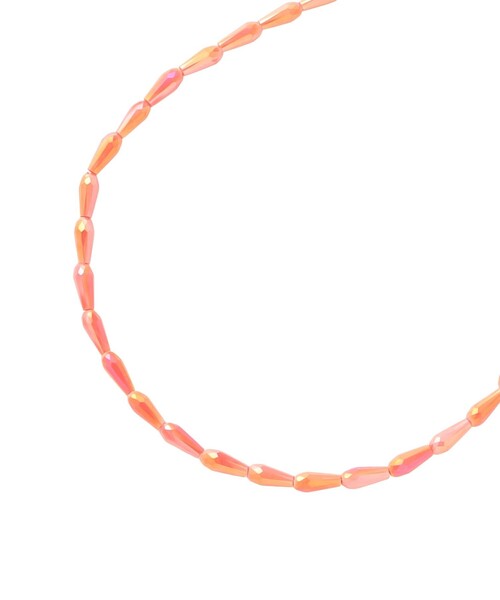 amaca(アマカ)の「カラーガラスネックレス(ネックレス・レディース・グリーン/レッド・FREE)」の3枚目の写真