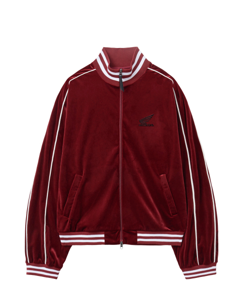 PHYPS MOTORCYCLE(フィップスモーターサイクル)の「Velvet Track Jacket Burgundy(その他アウター・レディース・その他・SMALL/MEDIUM/LARGE/X-LARGE)」の2枚目の写真