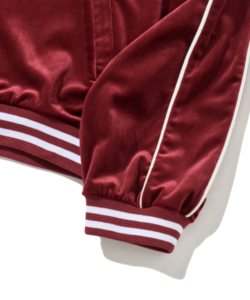 PHYPS MOTORCYCLE(フィップスモーターサイクル)の「Velvet Track Jacket Burgundy(その他アウター・レディース・その他・SMALL/MEDIUM/LARGE/X-LARGE)」の5枚目の写真