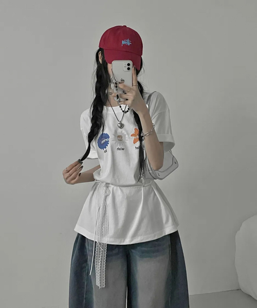 mydeepbluememories(マイディープブルーメモリーズ)の「NATIVITY MM T-SHIRTS (WHITE)(Tシャツ/カットソー・レディース・ホワイト・1/2)」の7枚目の写真