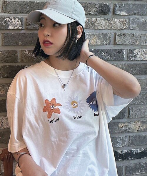 mydeepbluememories(マイディープブルーメモリーズ)の「NATIVITY MM T-SHIRTS (WHITE)(Tシャツ/カットソー・レディース・ホワイト・1/2)」の3枚目の写真